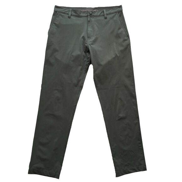 RHONE Other - Rhone Commuter Pants Men's 33x30 Olive Green Flat Front Stretch Performance Work